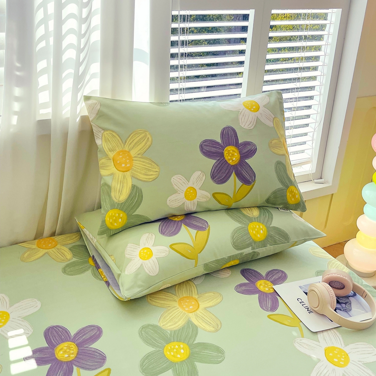 91家纺网 家纺一手货源 找家纺 金鑫汇家纺 2026新款全棉老粗布单品枕套系列 五彩缤纷