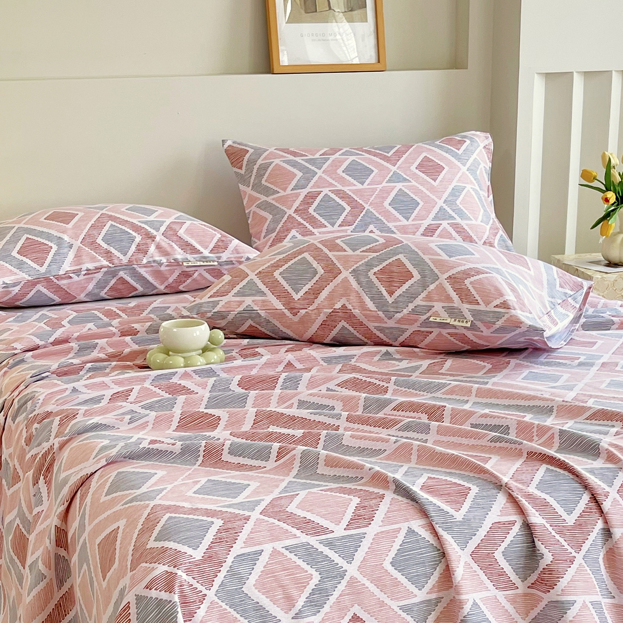 91家纺网 家纺一手货源 找家纺 金鑫汇家纺 2026新款全棉老粗布单品枕套系列 平行世界