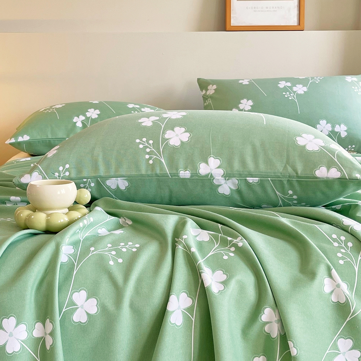 91家纺网 家纺一手货源 找家纺 金鑫汇家纺 2026新款全棉老粗布单品枕套系列 优雅田园