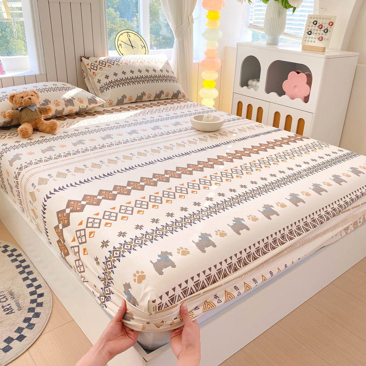 91家纺网 家纺一手货源 找家纺 （总）金鑫汇家纺 2026新款全棉老粗布单品床笠系列