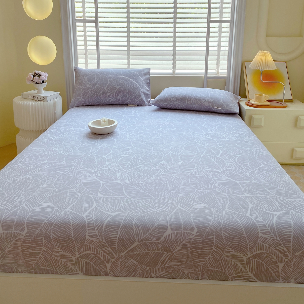 91家纺网 家纺一手货源 找家纺 金鑫汇家纺 2026新款全棉老粗布单品床笠系列 千叶