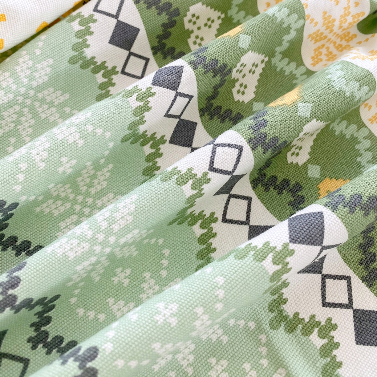 91家纺网 家纺一手货源 找家纺 金鑫汇家纺 2026新款全棉老粗布单品床笠系列 星辰-绿