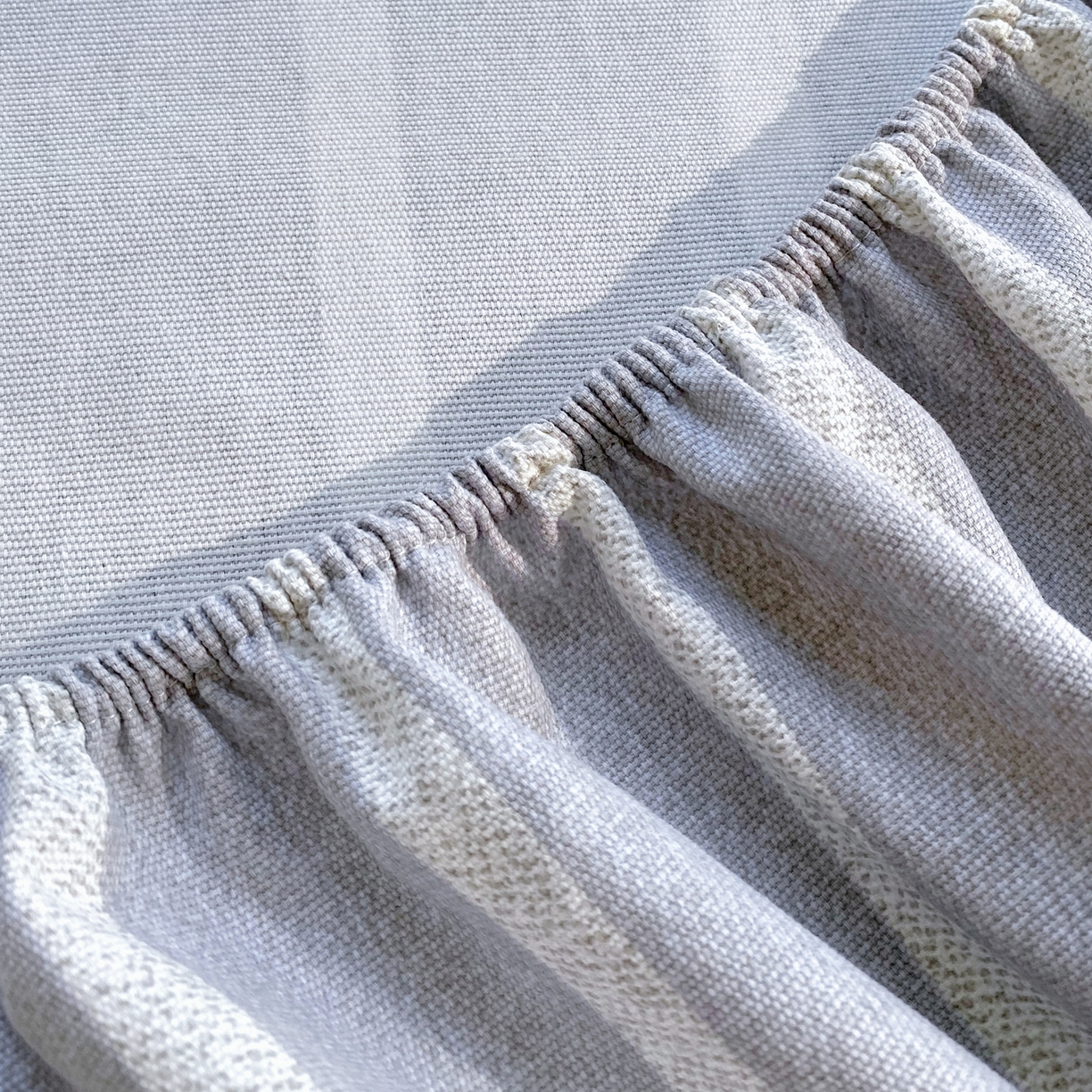 91家纺网 家纺一手货源 找家纺 金鑫汇家纺 2026新款全棉老粗布单品床笠系列 朴素条纹