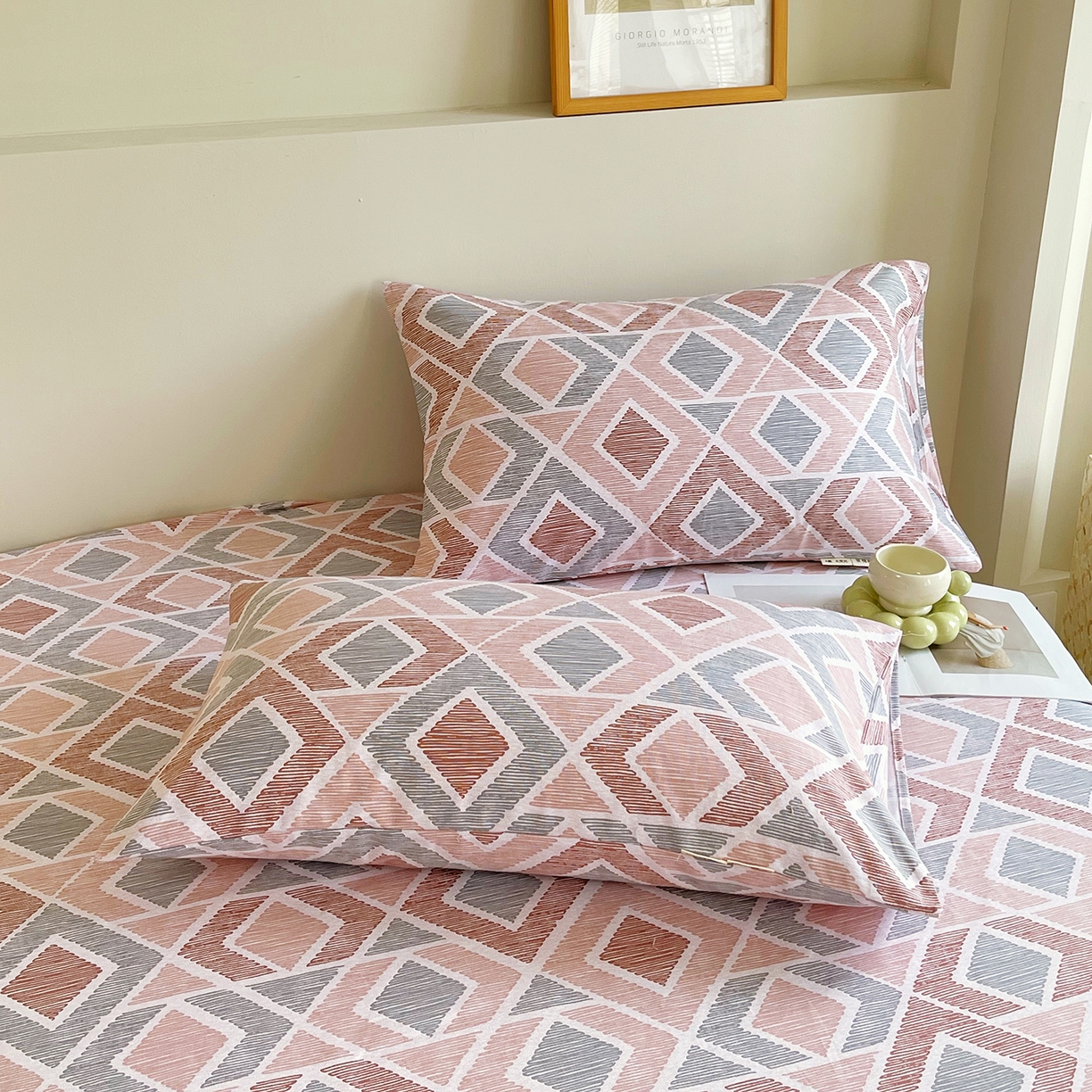 91家纺网 家纺一手货源 找家纺 金鑫汇家纺 2026新款全棉老粗布单品床笠系列 平行空间