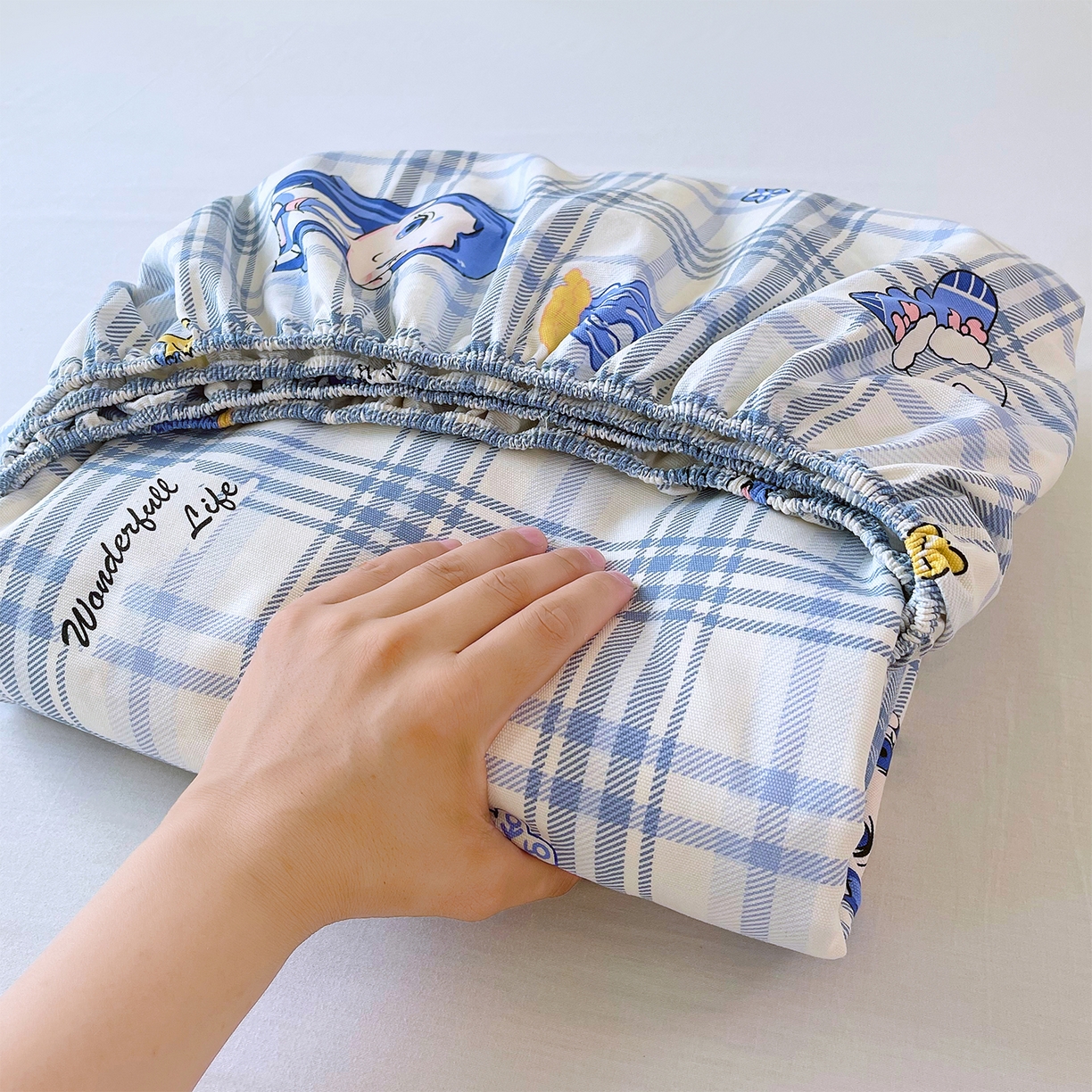 金鑫汇家纺 2026新款全棉老粗布单品床笠系列 谦逊敖丙