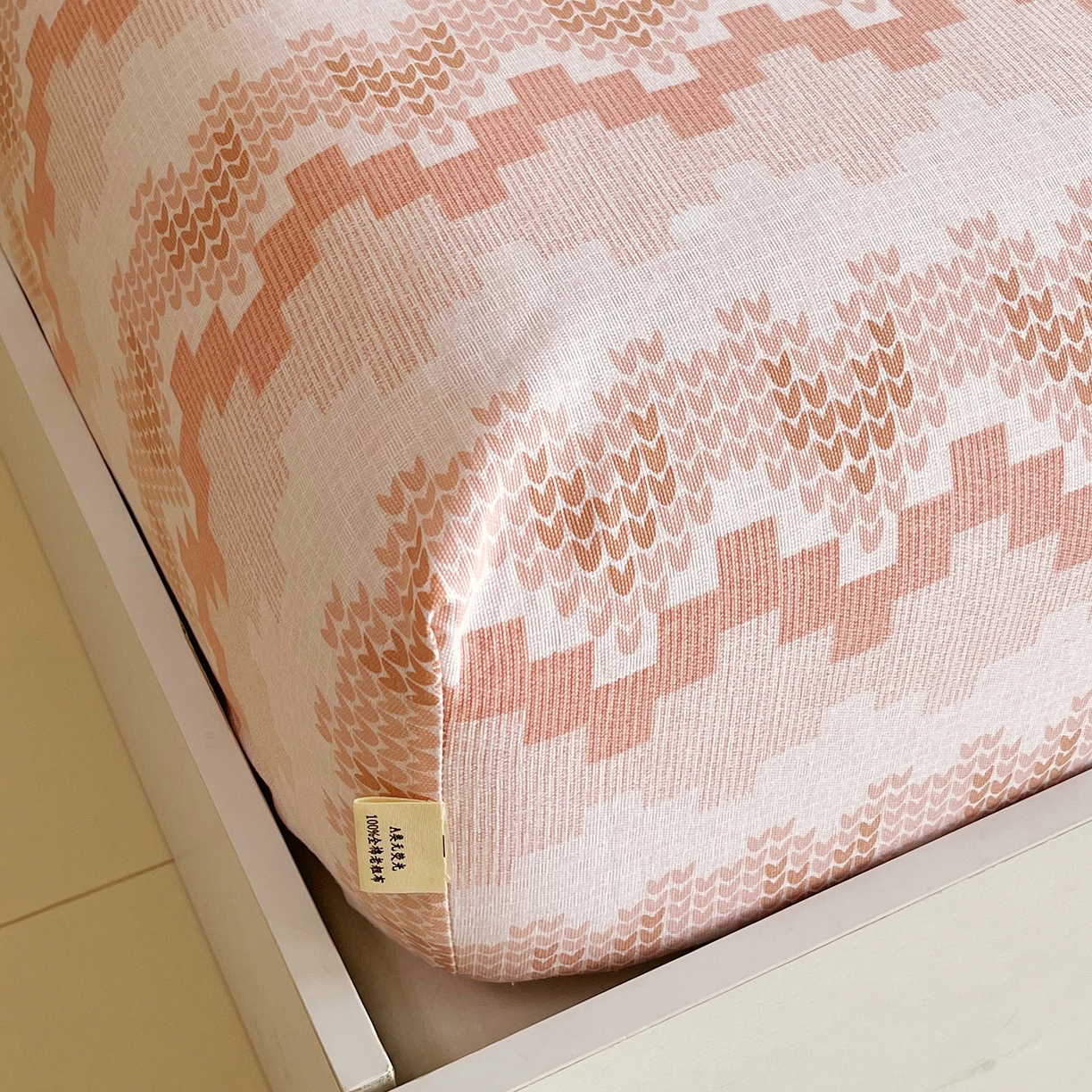 91家纺网 家纺一手货源 找家纺 金鑫汇家纺 2026新款全棉老粗布单品床笠系列 燕南飞-桔