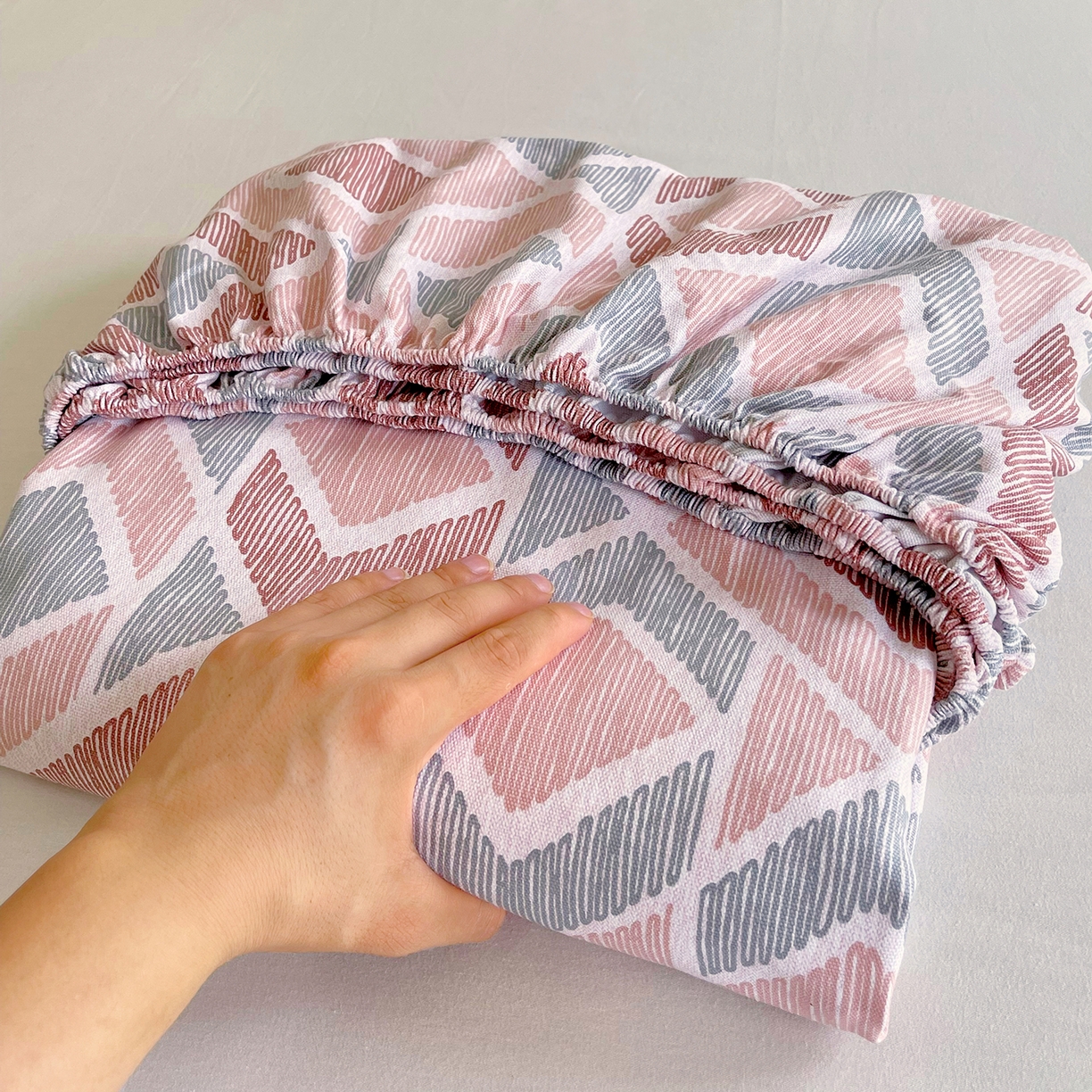 金鑫汇家纺 2026新款全棉老粗布单品床笠系列 平行空间