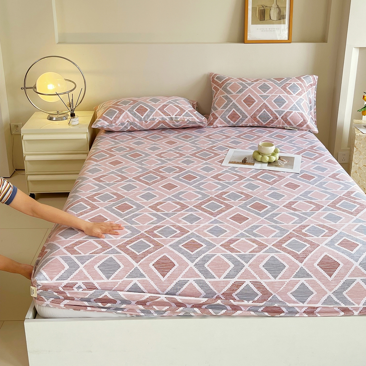 91家纺网 家纺一手货源 找家纺 金鑫汇家纺 2026新款全棉老粗布单品床笠系列 平行空间