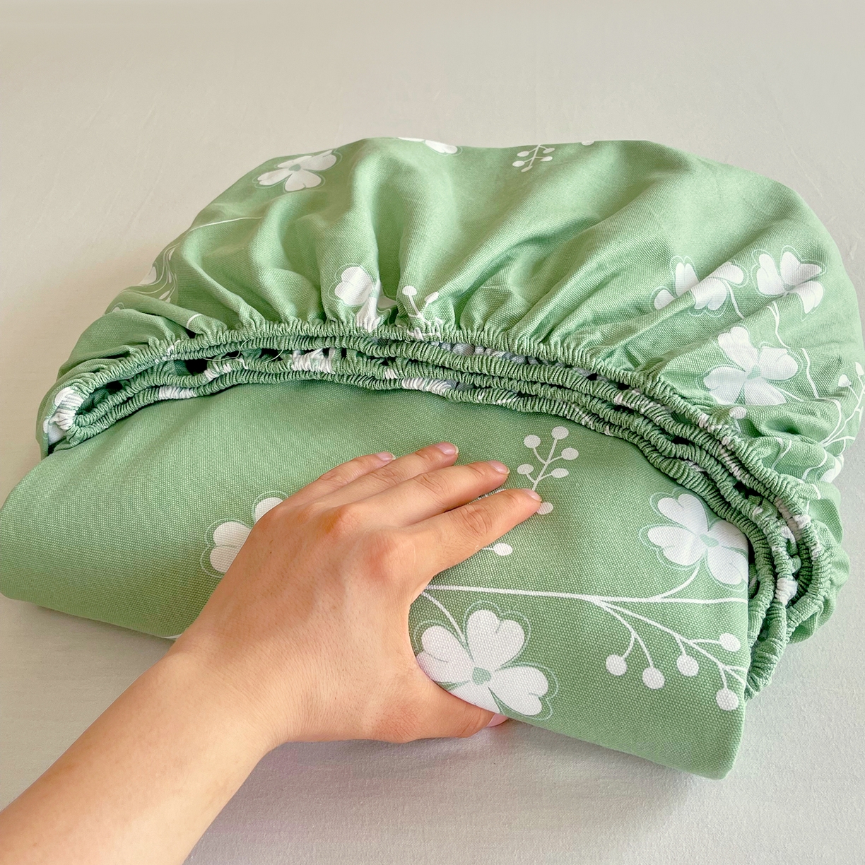 金鑫汇家纺 2026新款全棉老粗布单品床笠系列 优雅田园