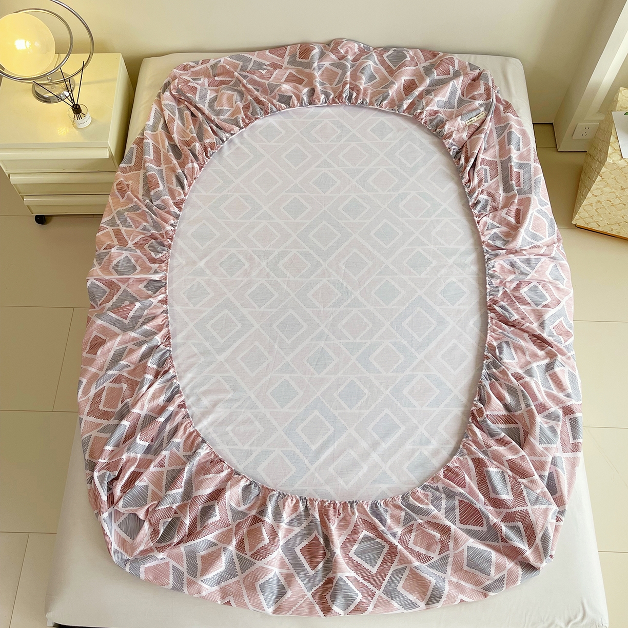 91家纺网 家纺一手货源 找家纺 金鑫汇家纺 2026新款全棉老粗布单品床笠系列 平行空间