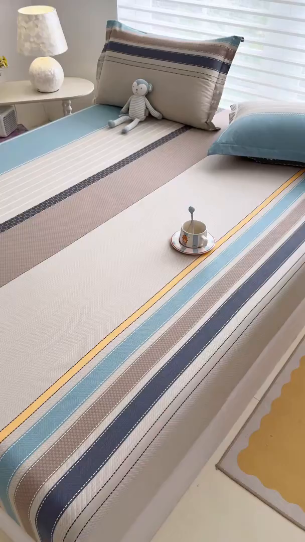 91家纺网 家纺一手货源 找家纺 壹贝家纺 2026新款全棉印花床笠系列 如果爱