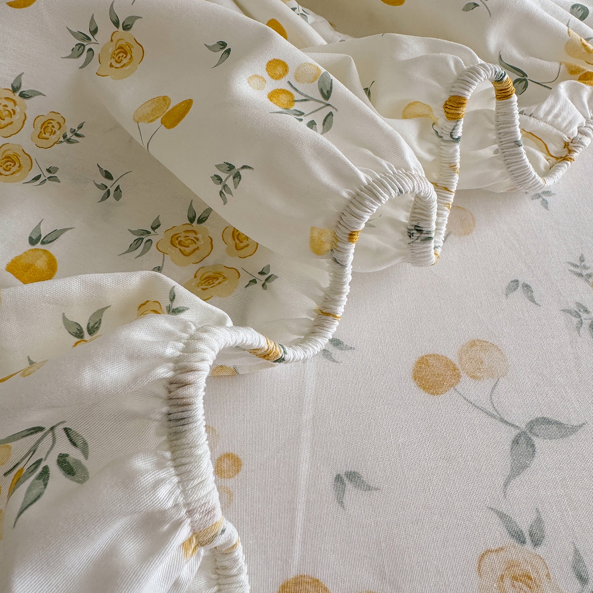 91家纺网 家纺一手货源 找家纺 壹贝家纺 2026新款全棉印花床笠系列 如愿