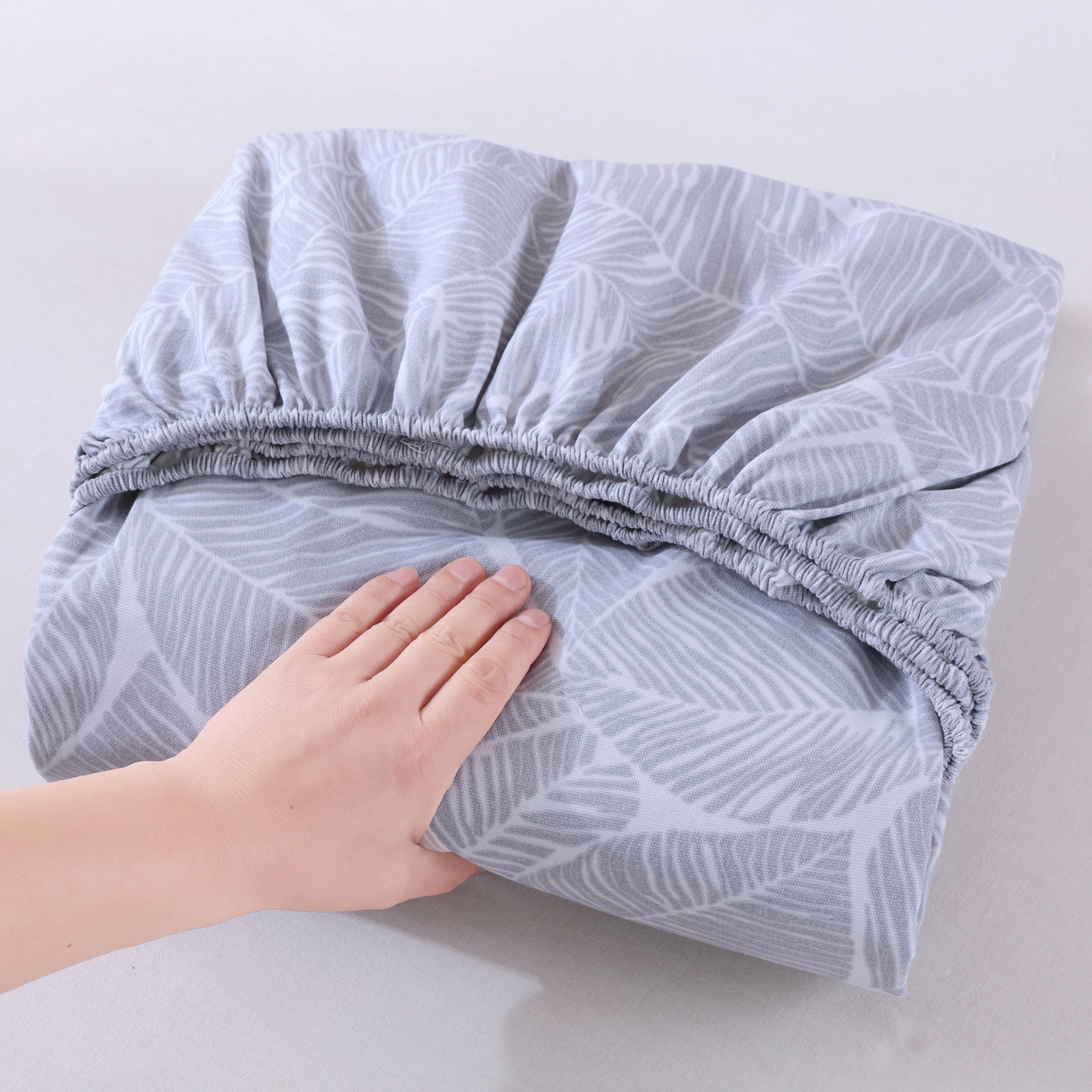 金鑫汇家纺 2026新款全棉老粗布单品床笠系列 千叶