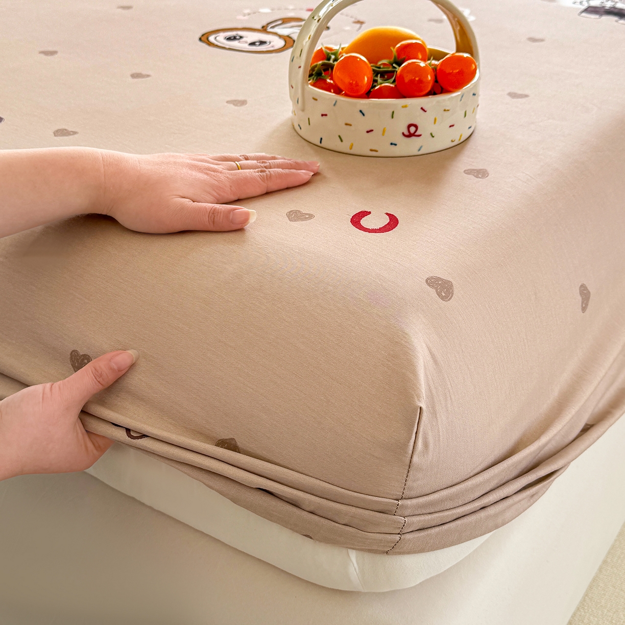 91家纺网 家纺一手货源 找家纺 壹贝家纺 2026新款全棉印花床笠系列 小布