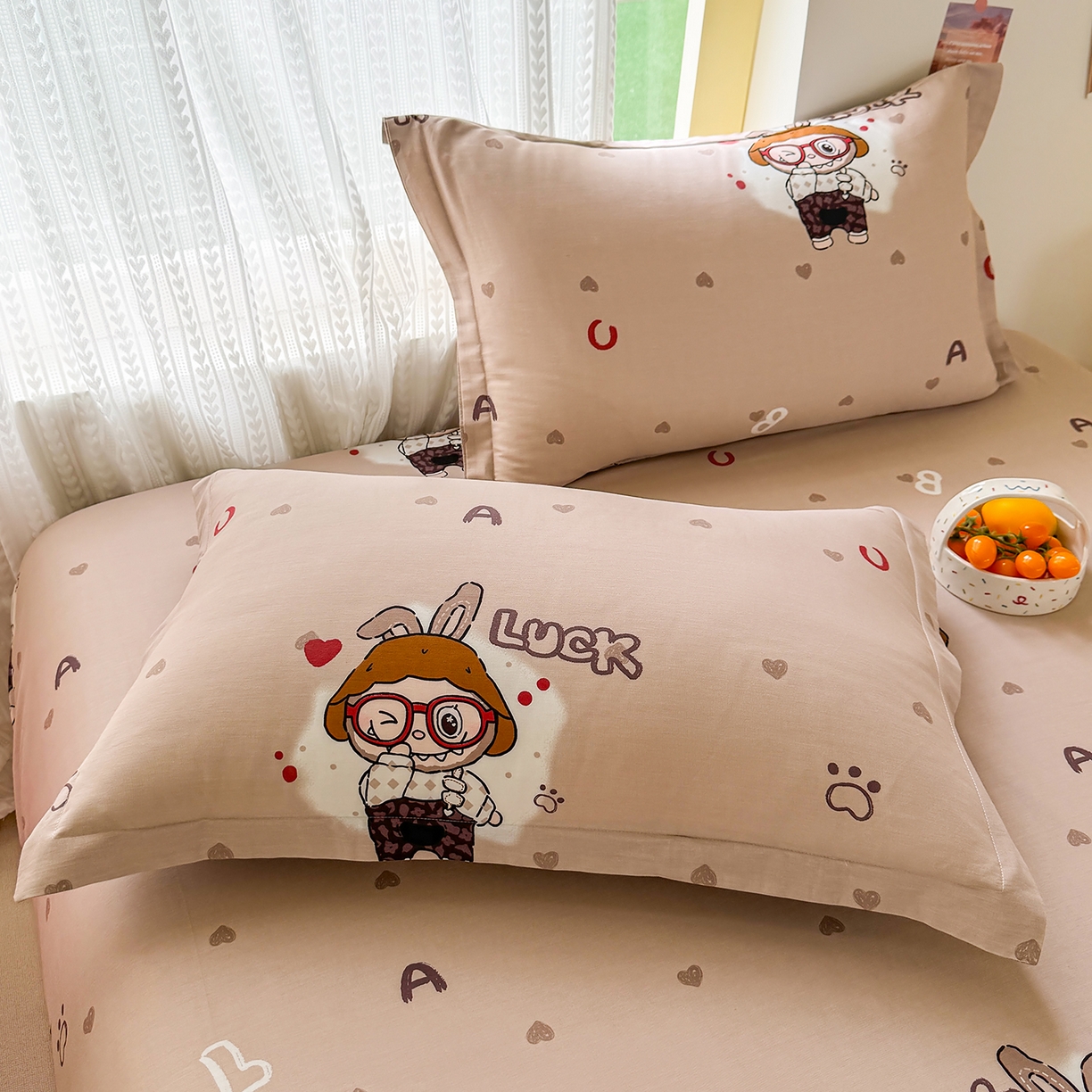 91家纺网 家纺一手货源 找家纺 壹贝家纺 2026新款全棉印花床笠系列 小布