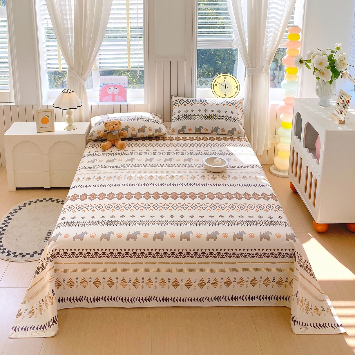 91家纺网 家纺一手货源 找家纺 （总）金鑫汇家纺 2026新款全棉老粗布单品床单系列