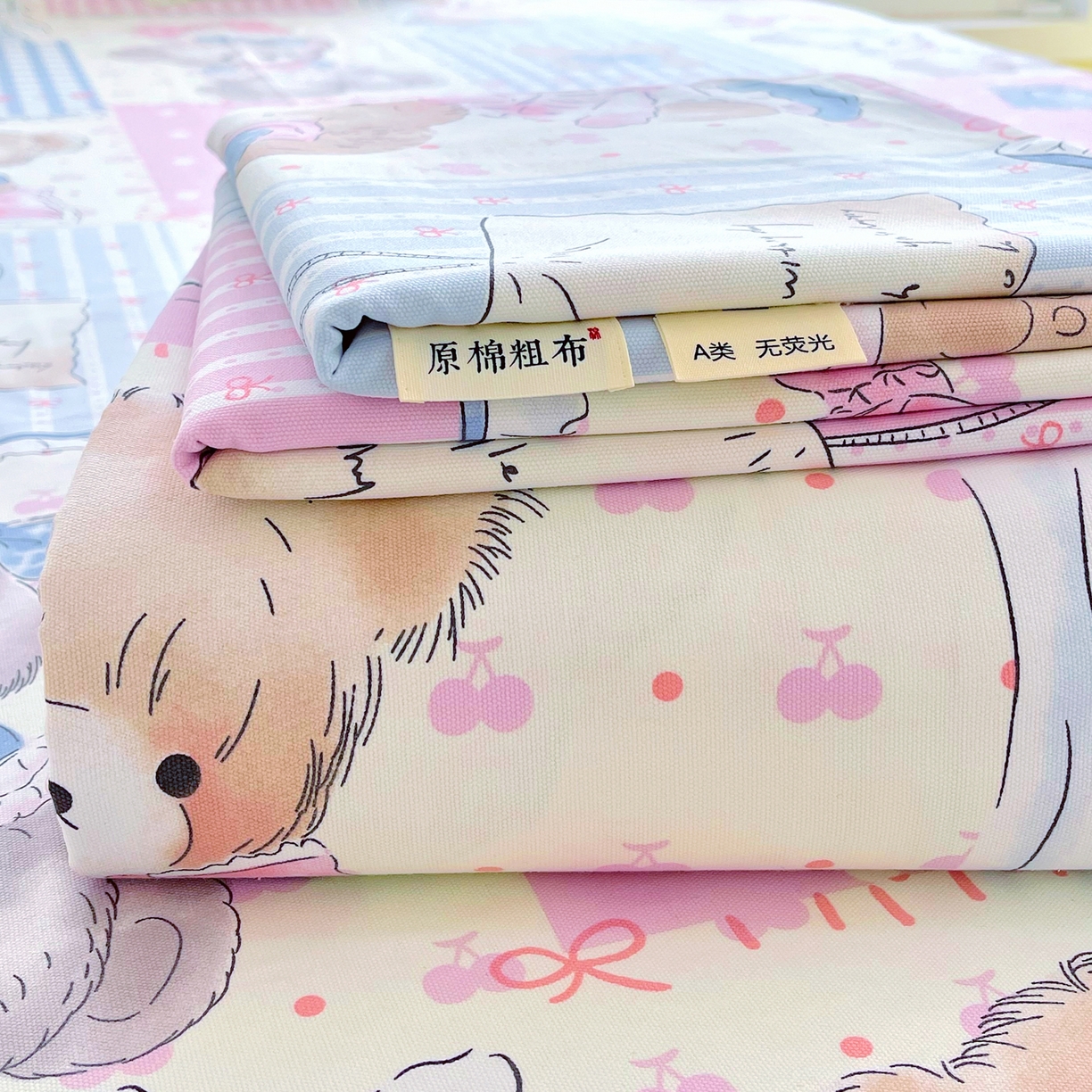 金鑫汇家纺 2026新款全棉老粗布单品床单系列 熊熊精灵