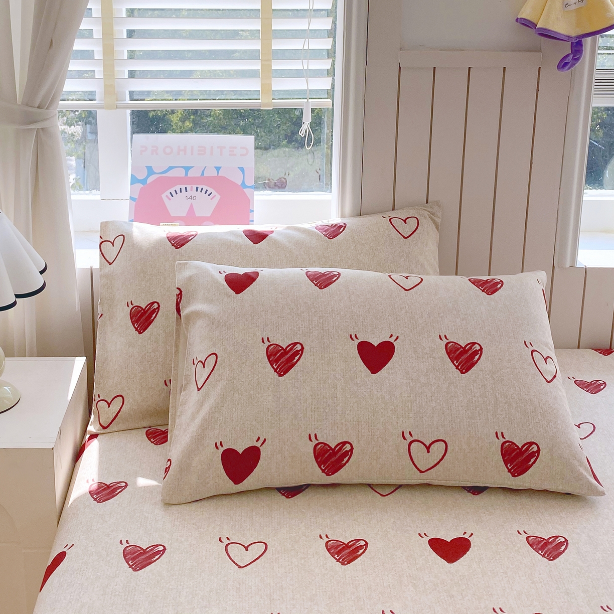 91家纺网 家纺一手货源 找家纺 金鑫汇家纺 2026新款全棉老粗布单品床单系列 心语