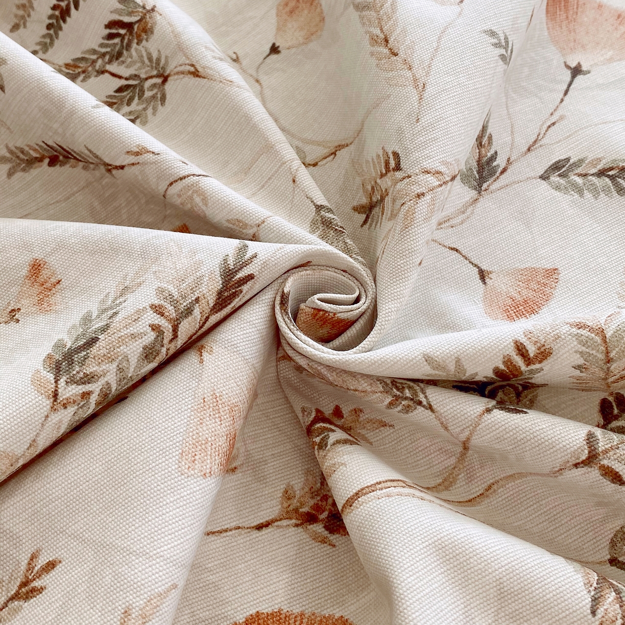 91家纺网 家纺一手货源 找家纺 金鑫汇家纺 2026新款全棉老粗布单品床单系列 月下花影-桔