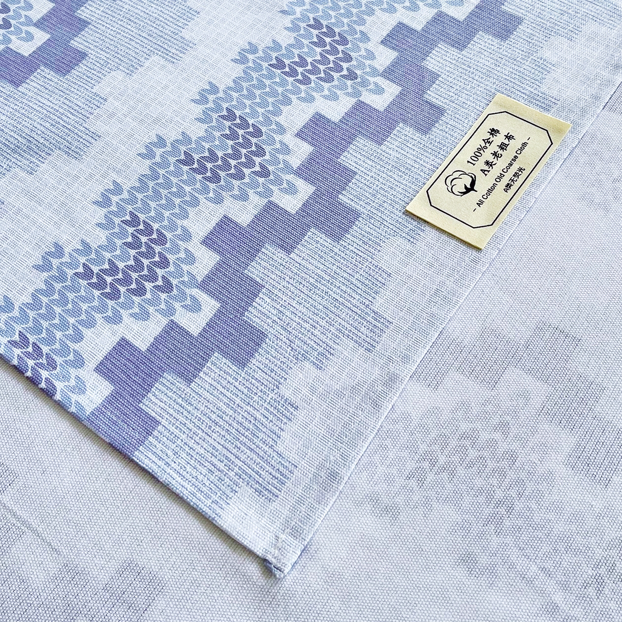 91家纺网 家纺一手货源 找家纺 金鑫汇家纺 2026新款全棉老粗布单品床单系列 燕南飞-蓝