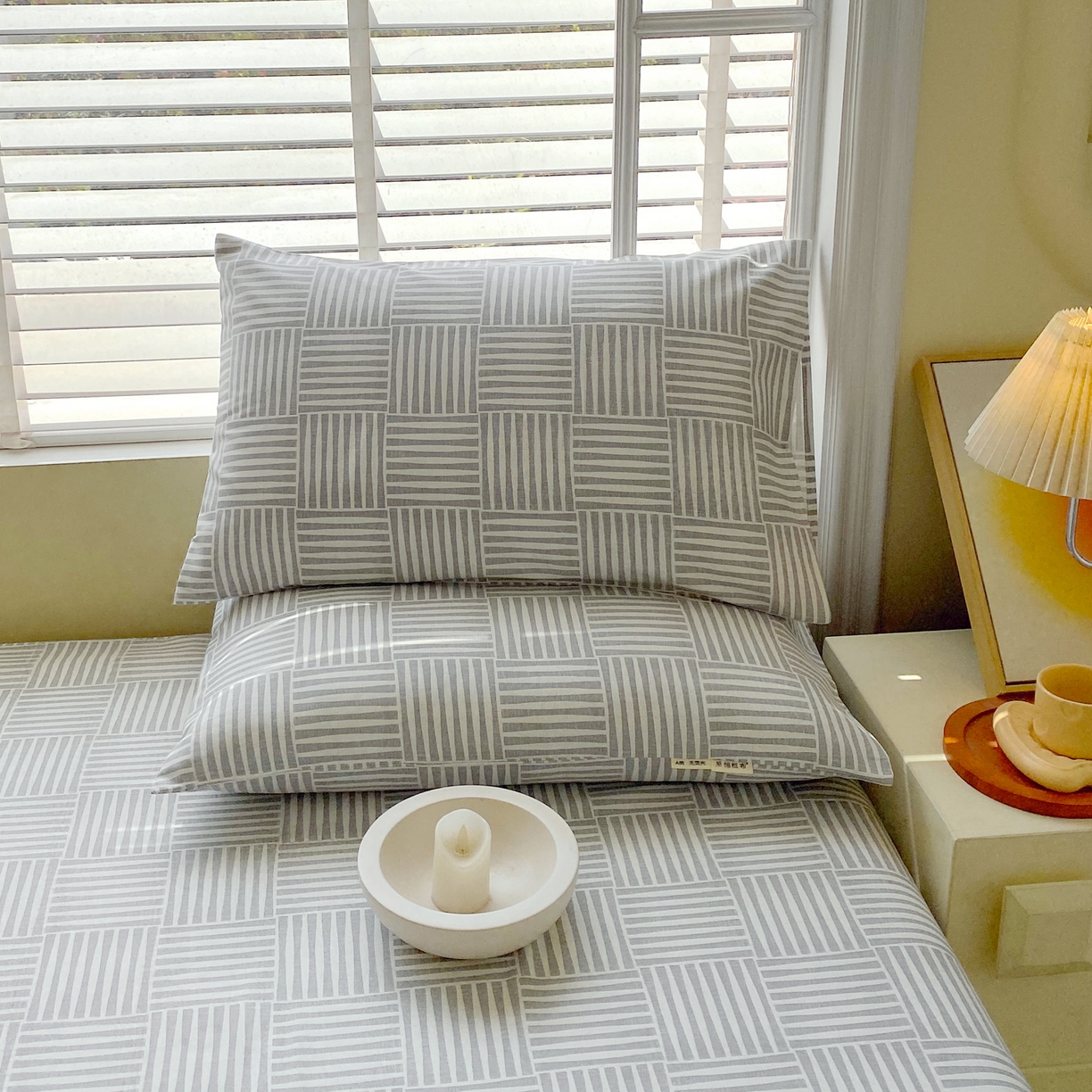 91家纺网 家纺一手货源 找家纺 金鑫汇家纺 2026新款全棉老粗布单品床单系列 休闲时光