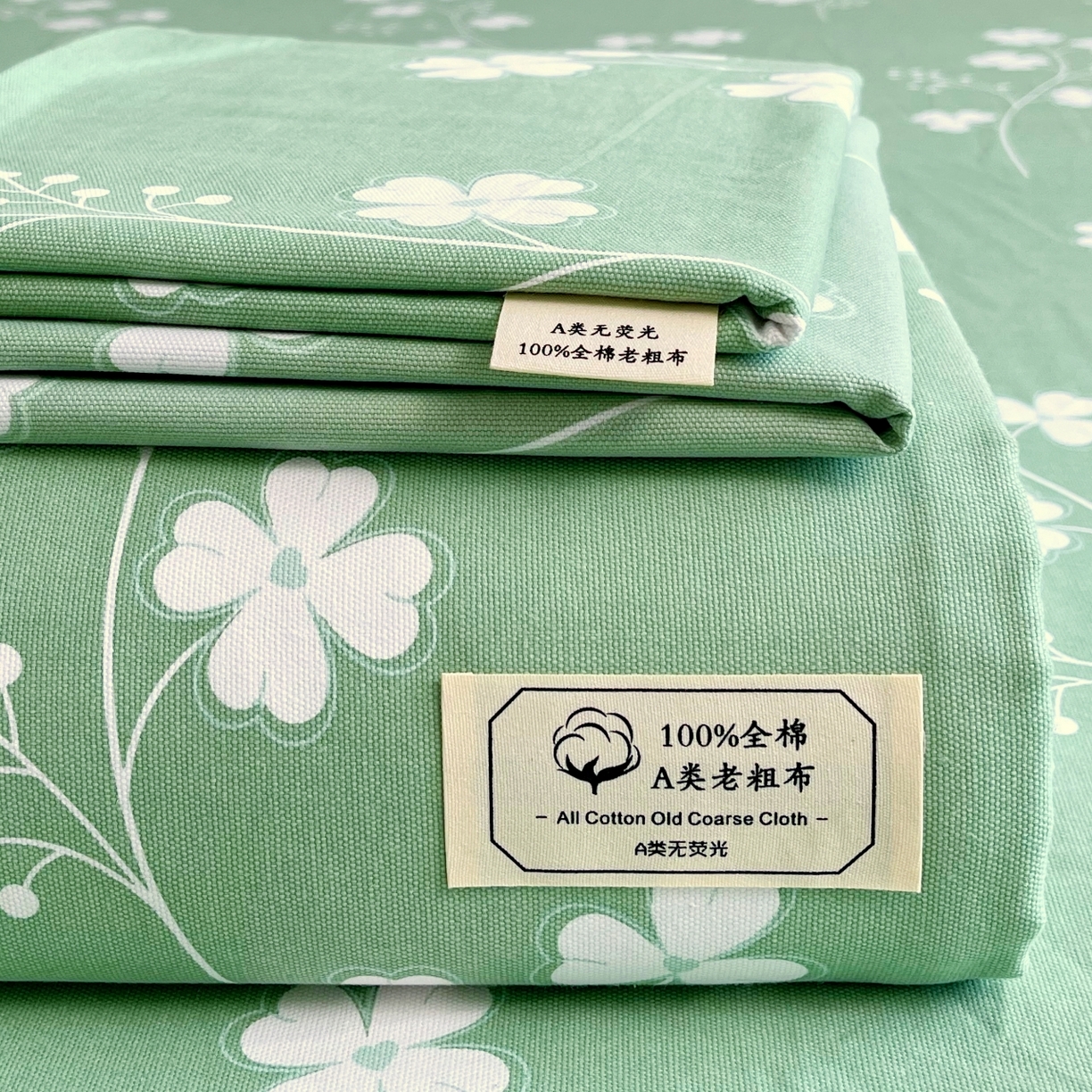 金鑫汇家纺 2026新款全棉老粗布单品床单系列 优雅田园