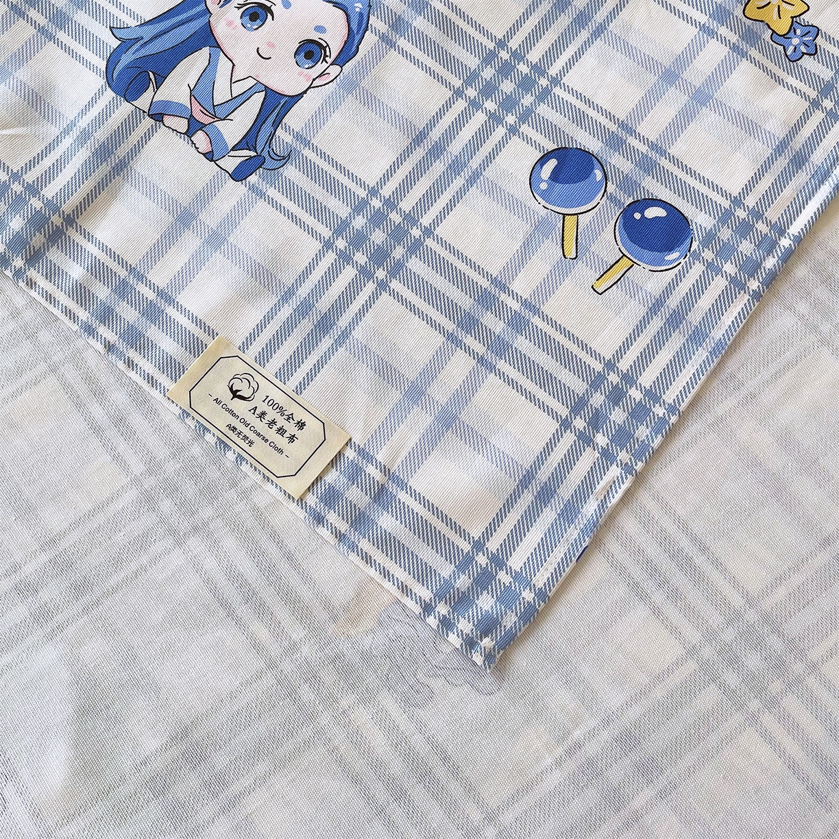 91家纺网 家纺一手货源 找家纺 金鑫汇家纺 2026新款全棉老粗布单品床单系列 谦逊敖丙