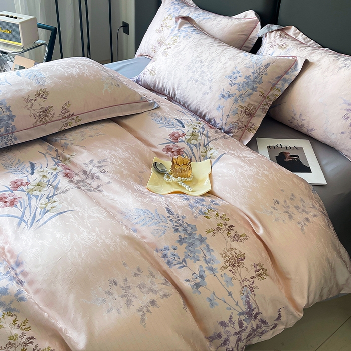 91家纺网 家纺一手货源 找家纺 （总）帛美家纺 2026新款天丝棉提花四件套