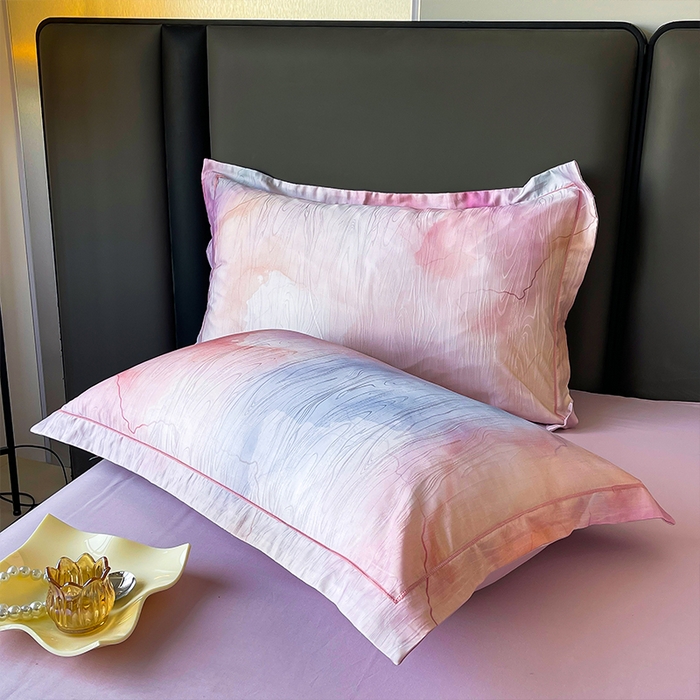 91家纺网 家纺一手货源 找家纺 帛美家纺 2026新款天丝棉提花四件套 诺拉