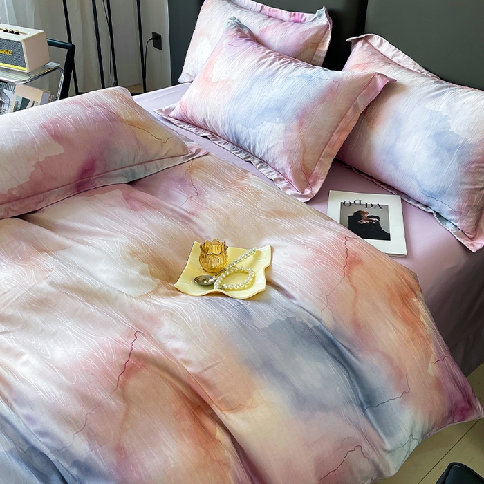 91家纺网 家纺一手货源 找家纺 （总）帛美家纺 2026新款天丝棉提花四件套