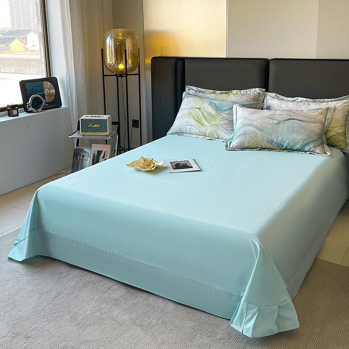 91家纺网 家纺一手货源 找家纺 帛美家纺 2026新款天丝棉提花四件套 星际