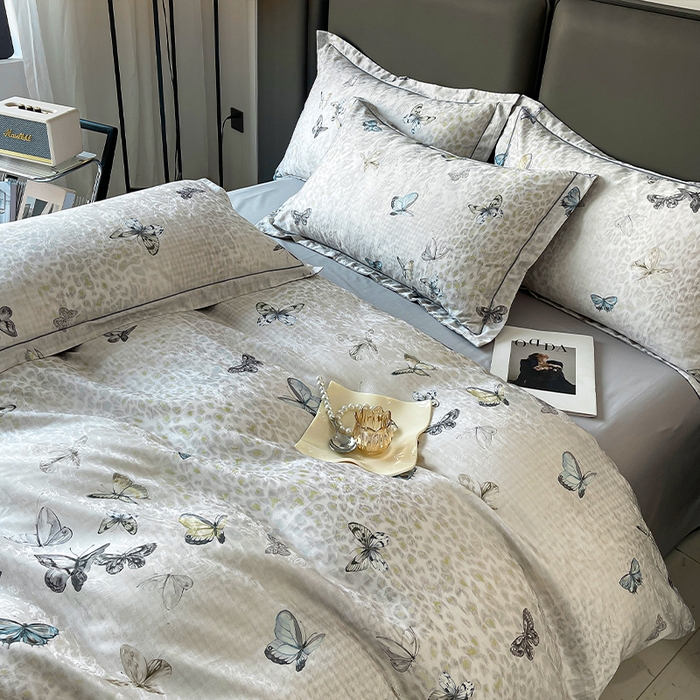 91家纺网 家纺一手货源 找家纺 （总）帛美家纺 2026新款天丝棉提花四件套