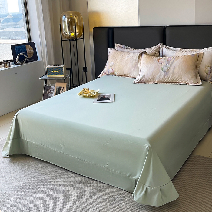 91家纺网 家纺一手货源 找家纺 帛美家纺 2026新款天丝棉提花四件套 晨晓