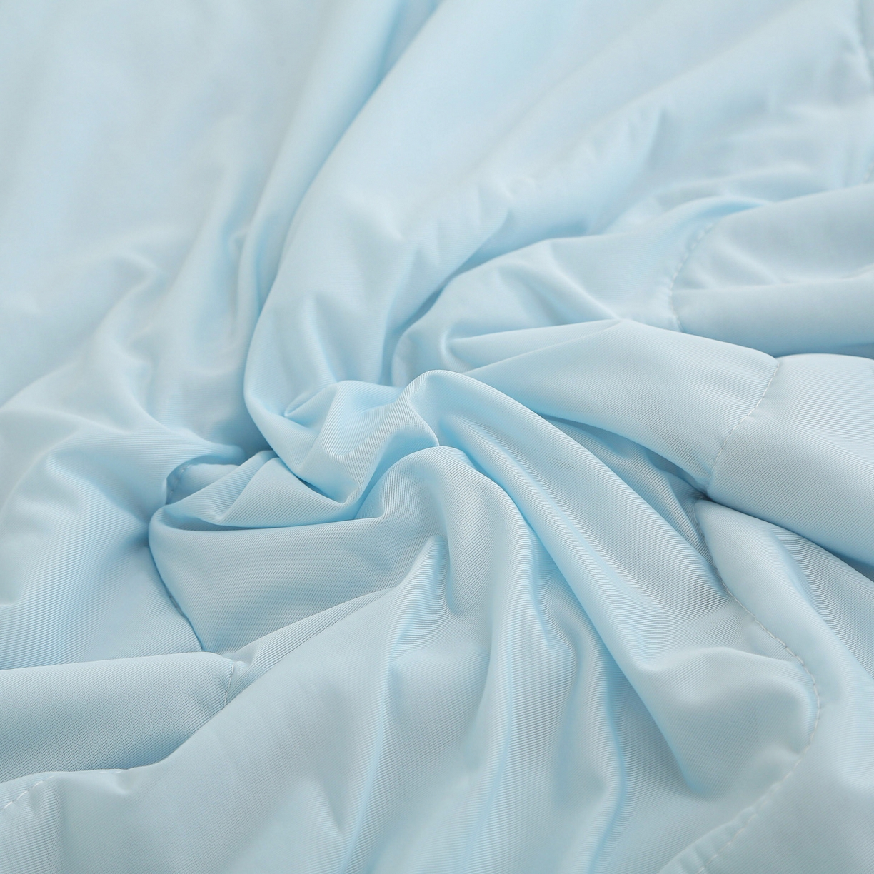 91家纺网 家纺一手货源 找家纺 亚龙工厂店 2026新款跨境直播热款A类冰淇淋冰皮小凉被被子被芯 天蓝+灰色