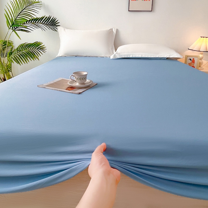 91家纺网 家纺一手货源 找家纺 （总）亚龙工厂店 2026新款跨境热款云母冰丝席床笠三件套