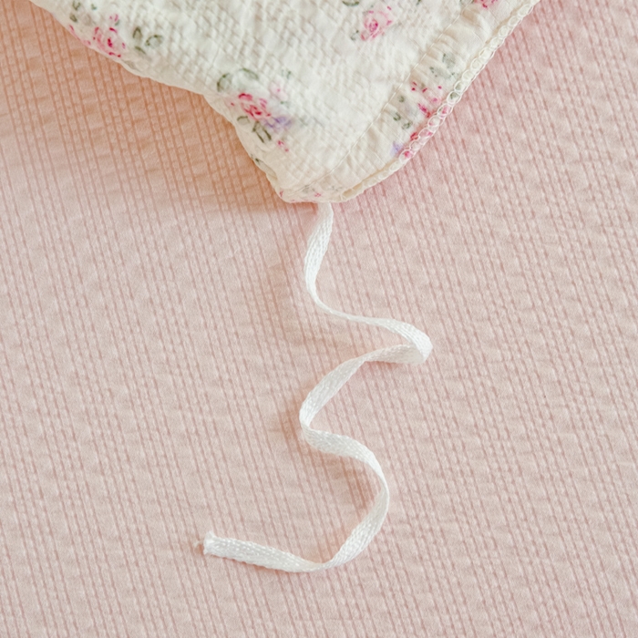 91家纺网 家纺一手货源 找家纺 梦可莱家居 2026新款云朵泡芙棉床盖四件套 蝴蝶结