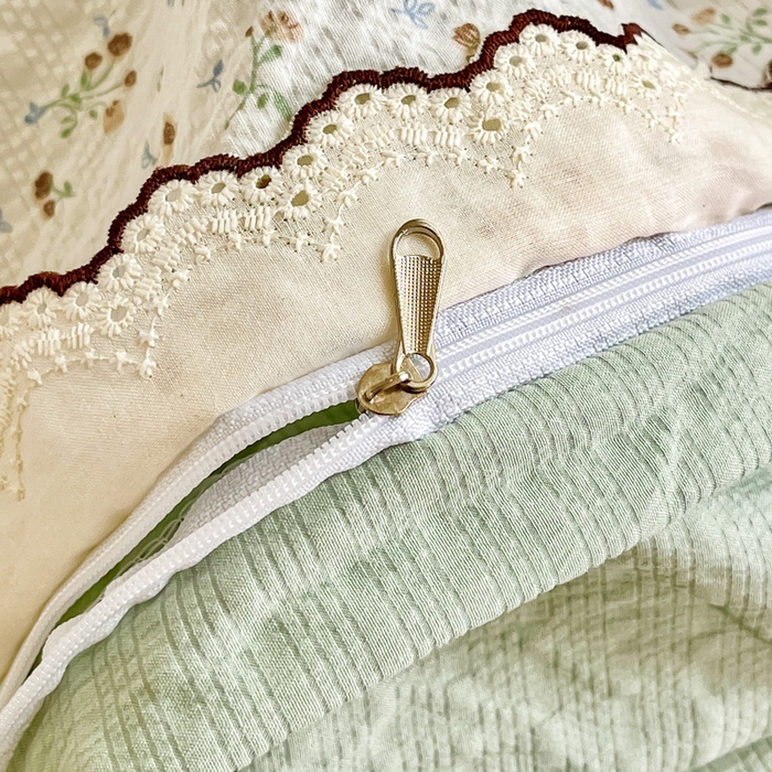 91家纺网 家纺一手货源 找家纺 梦可莱家居 2026新款云朵泡芙棉床盖四件套 木马