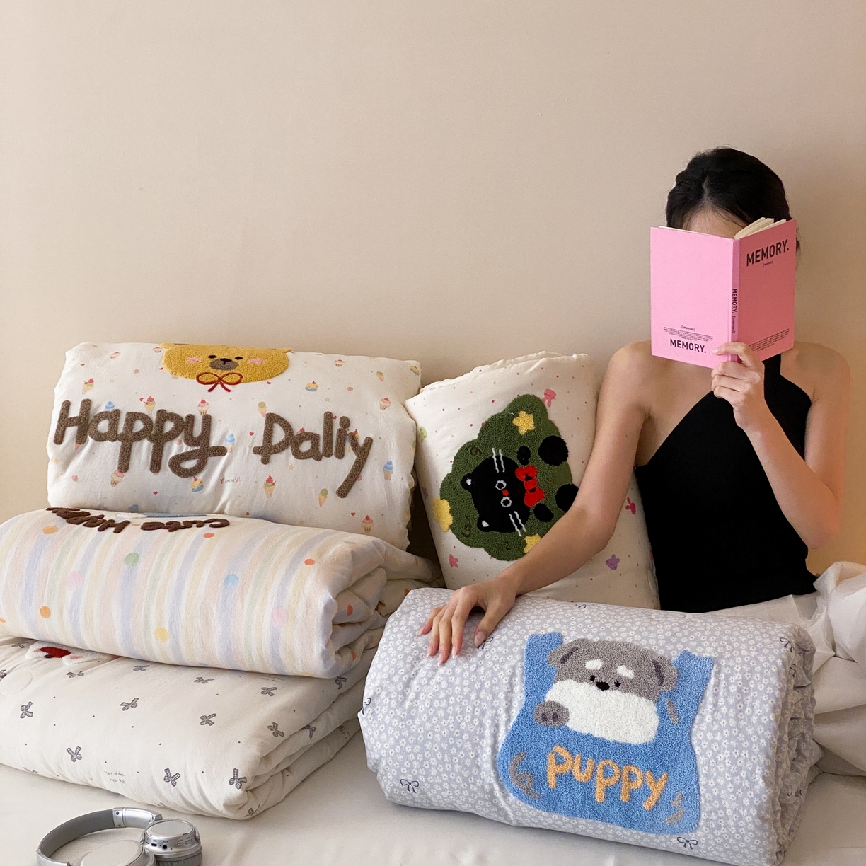 91家纺网 家纺一手货源 找家纺 （总）鸣升家纺 2026新款云朵棉毛巾绣夏被夏凉被空调被