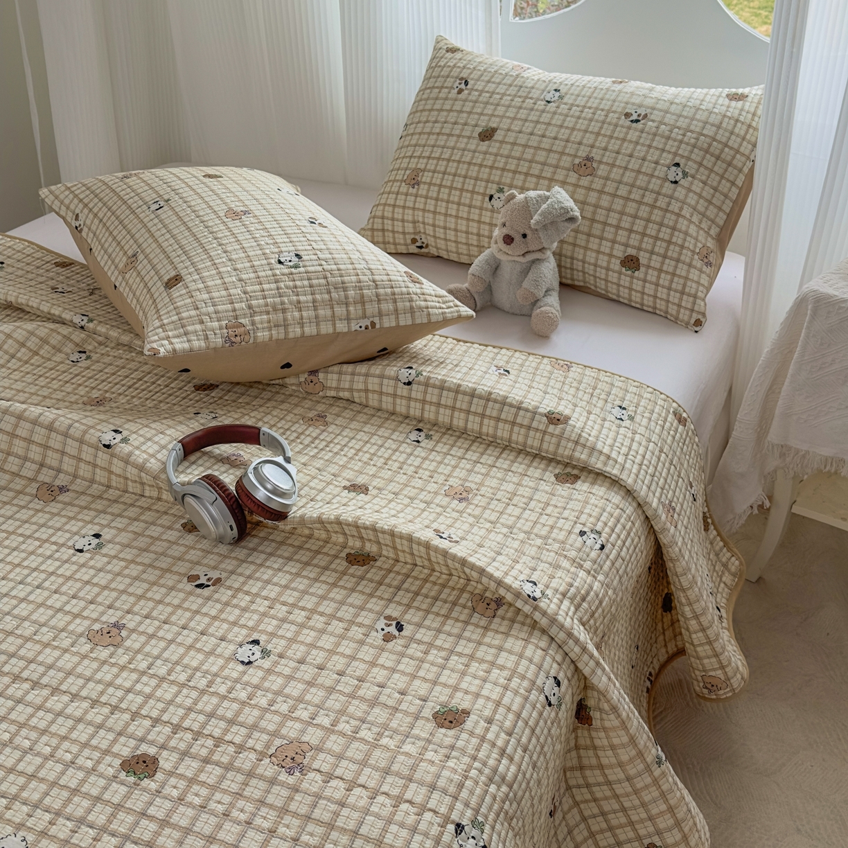 （总）KA家纺 2026春夏新款全棉印花小清新床盖三件套 第二波