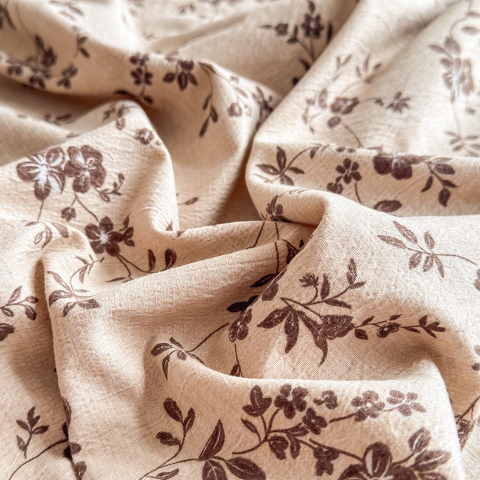 91家纺网 家纺一手货源 找家纺 三悦四季 2026新款A类亚麻皱皱纱床笠双层纱床笠三件套四季款 栗花漫野