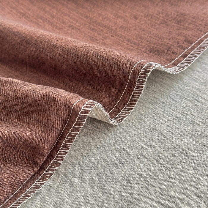 91家纺网 家纺一手货源 找家纺 三悦四季 2026新款A类亚麻皱皱纱床笠双层纱床笠三件套四季款 墨花织影