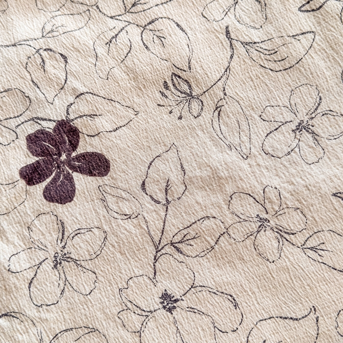 91家纺网 家纺一手货源 找家纺 三悦四季 2026新款A类亚麻皱皱纱床笠双层纱床笠三件套四季款 墨花织影