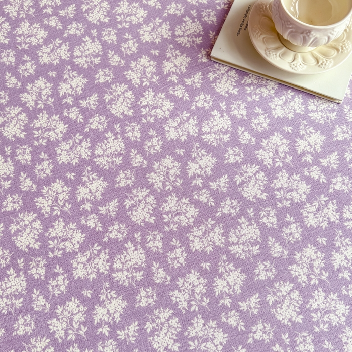 91家纺网 家纺一手货源 找家纺 三悦四季 2026新款A类亚麻皱皱纱床笠双层纱床笠三件套四季款 薰衣漫野