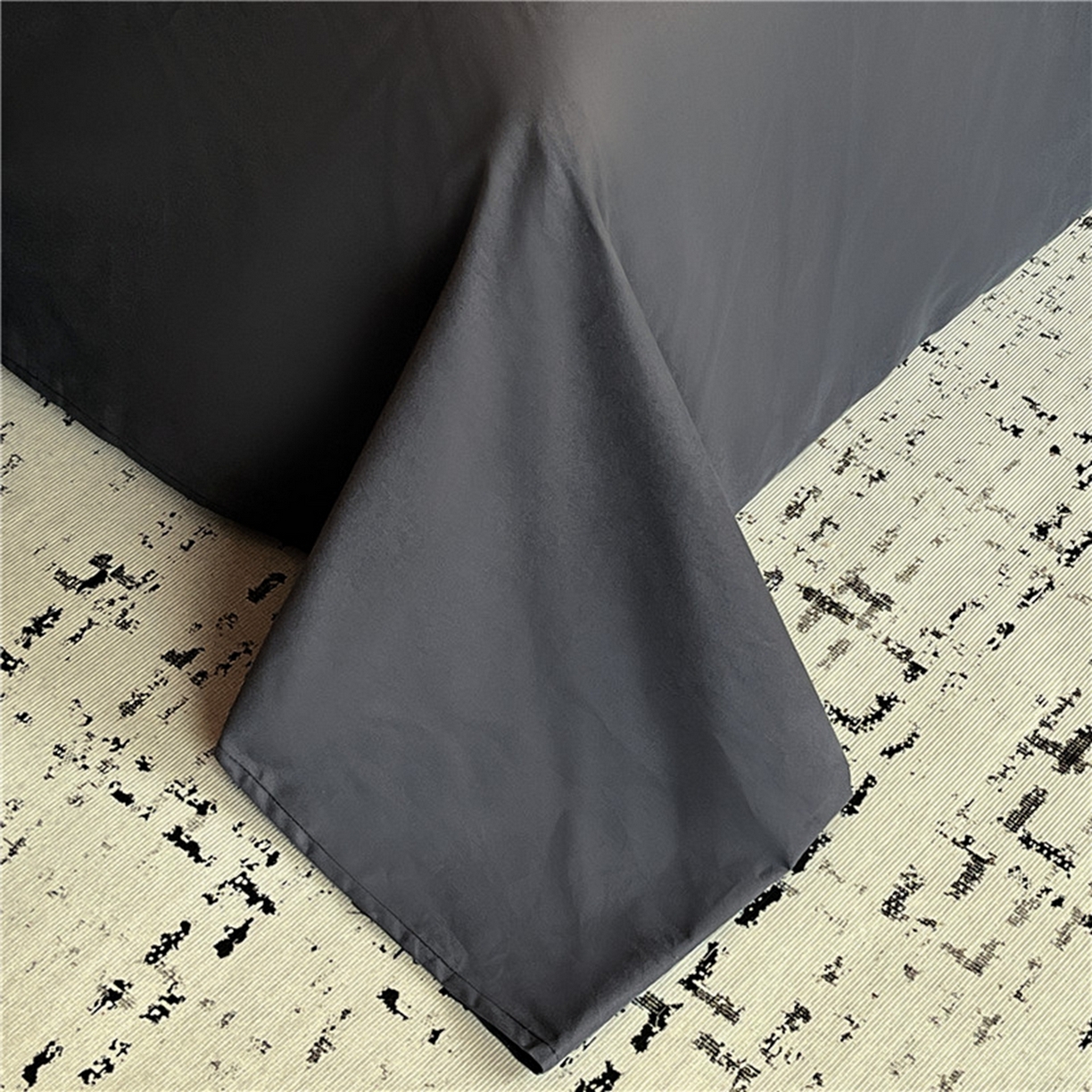 91家纺网 家纺一手货源 找家纺 琪格格纺织 2026新款纯棉纯棉色织肌理纹提花华夫格纯棉轻奢简约款四件套 圣托梵绅-乌木