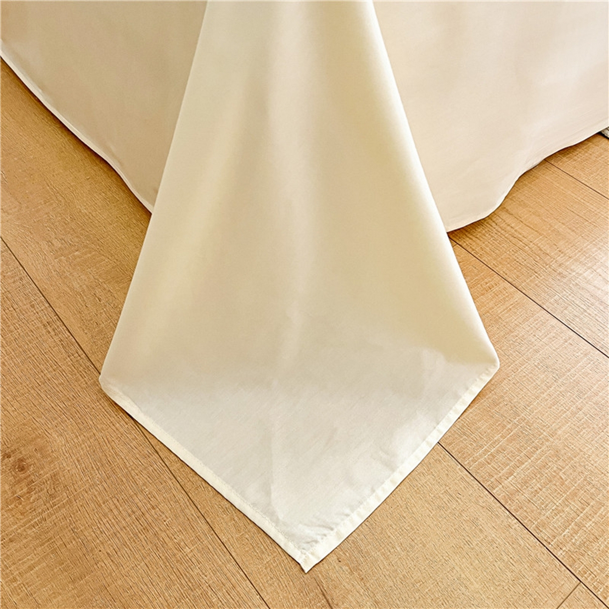 91家纺网 家纺一手货源 找家纺 琪格格纺织 2026新款纯棉纯棉色织肌理纹提花华夫格纯棉轻奢简约款四件套 华夫格-奶昔黄