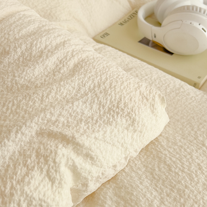 91家纺网 家纺一手货源 找家纺 爱彼家纺 2026新款纯色亲肤提花大豆纤维被冬被被子被芯 本白