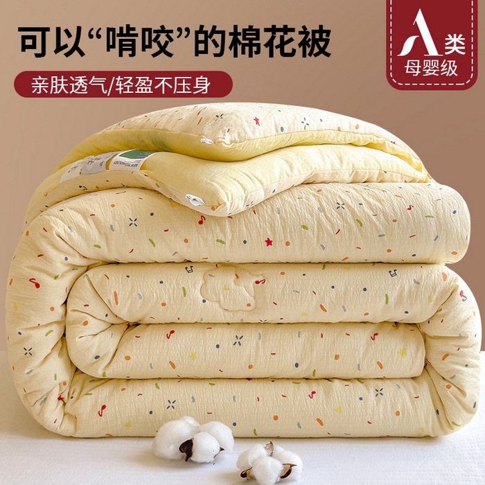 91家纺网 家纺一手货源 找家纺 （总）爱彼家纺 2026新款A类水洗棉印花木棉棉花被冬被被子被芯