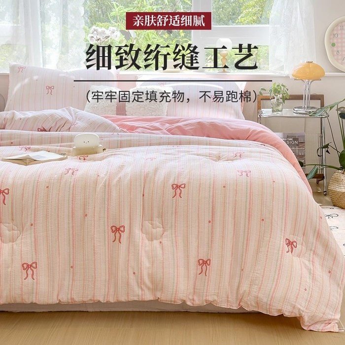 91家纺网 家纺一手货源 找家纺 爱彼家纺 2026新款A类水洗棉印花木棉棉花被冬被被子被芯 千夏【A类母婴级 正宗优质棉花填充】