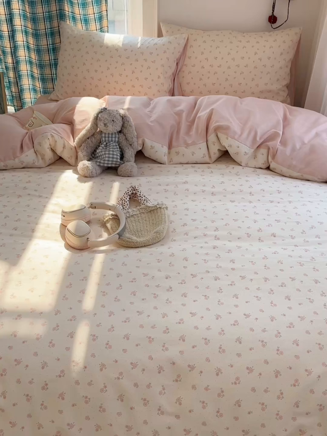 91家纺网 家纺一手货源 找家纺 XIWEN-希文家纺 2026春夏新款40支全棉纯棉13372小清新印花四件套 春之约定