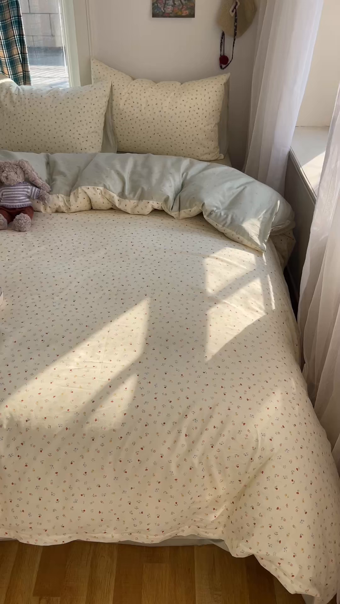 91家纺网 家纺一手货源 找家纺 XIWEN-希文家纺 2026春夏新款40支全棉纯棉13372小清新印花四件套 小野花